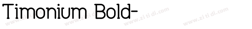 Timonium Bold字体转换